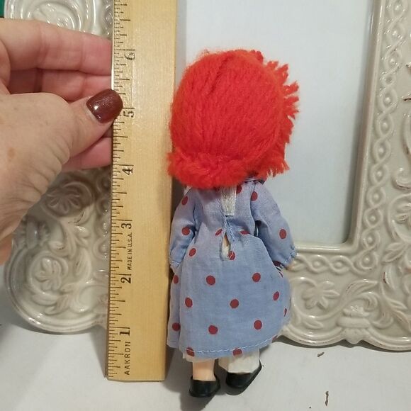 Vintage Raggedy Ann  Doll 6" - Picture 4 of 9
